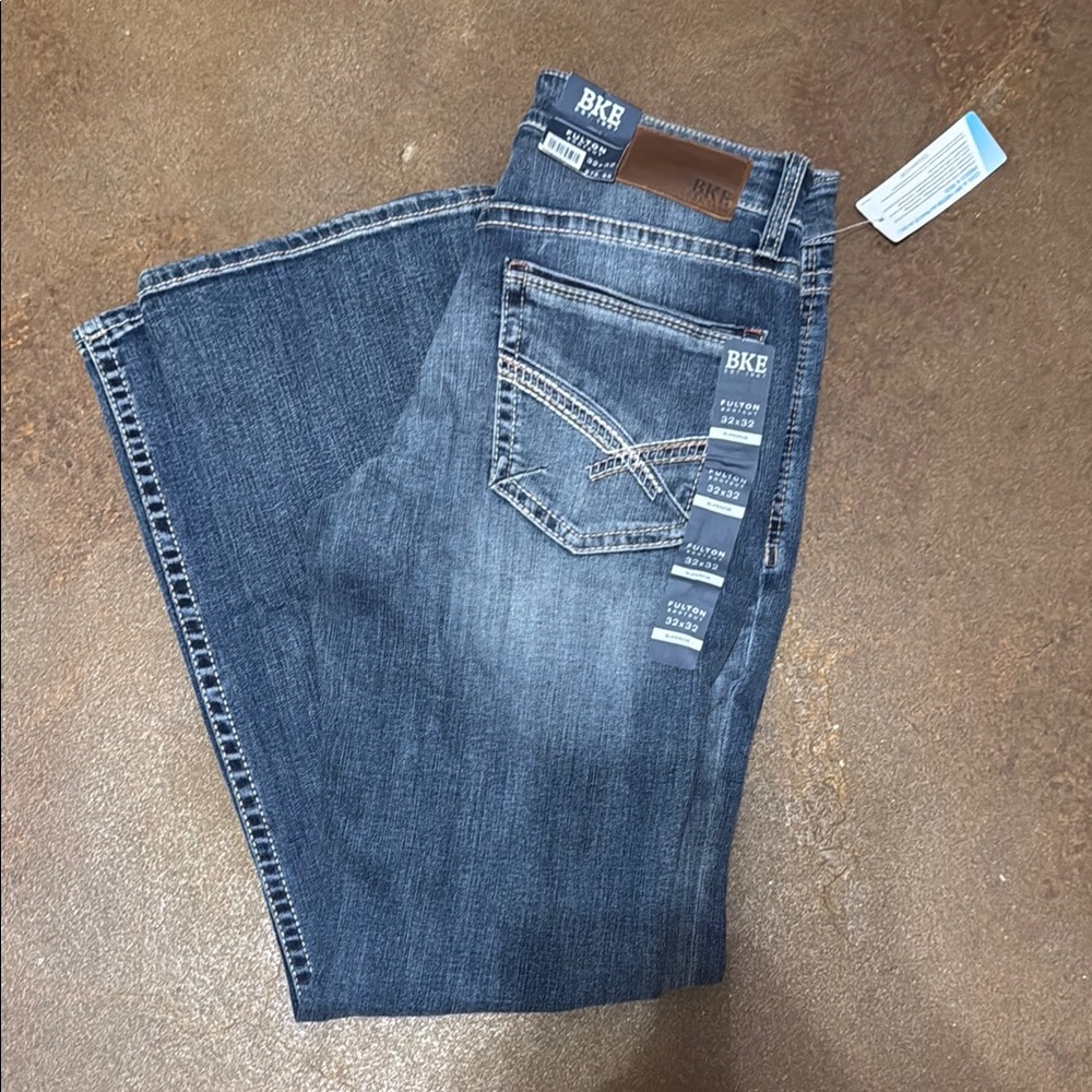 BKE Fulton Bootcut, Slim Fit Mens Jeans
